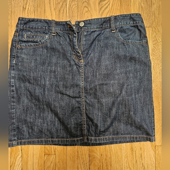Ann Taylor Loft Jean Skirt Size 10 Petite - Picture 1 of 5